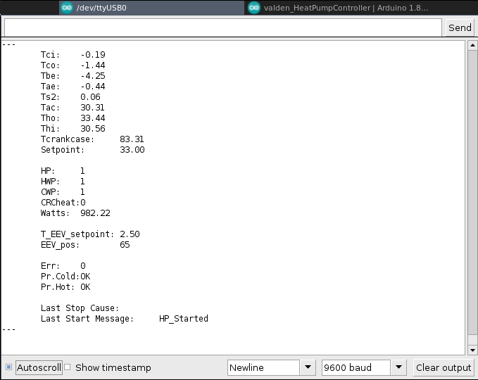 console statistics screenshot